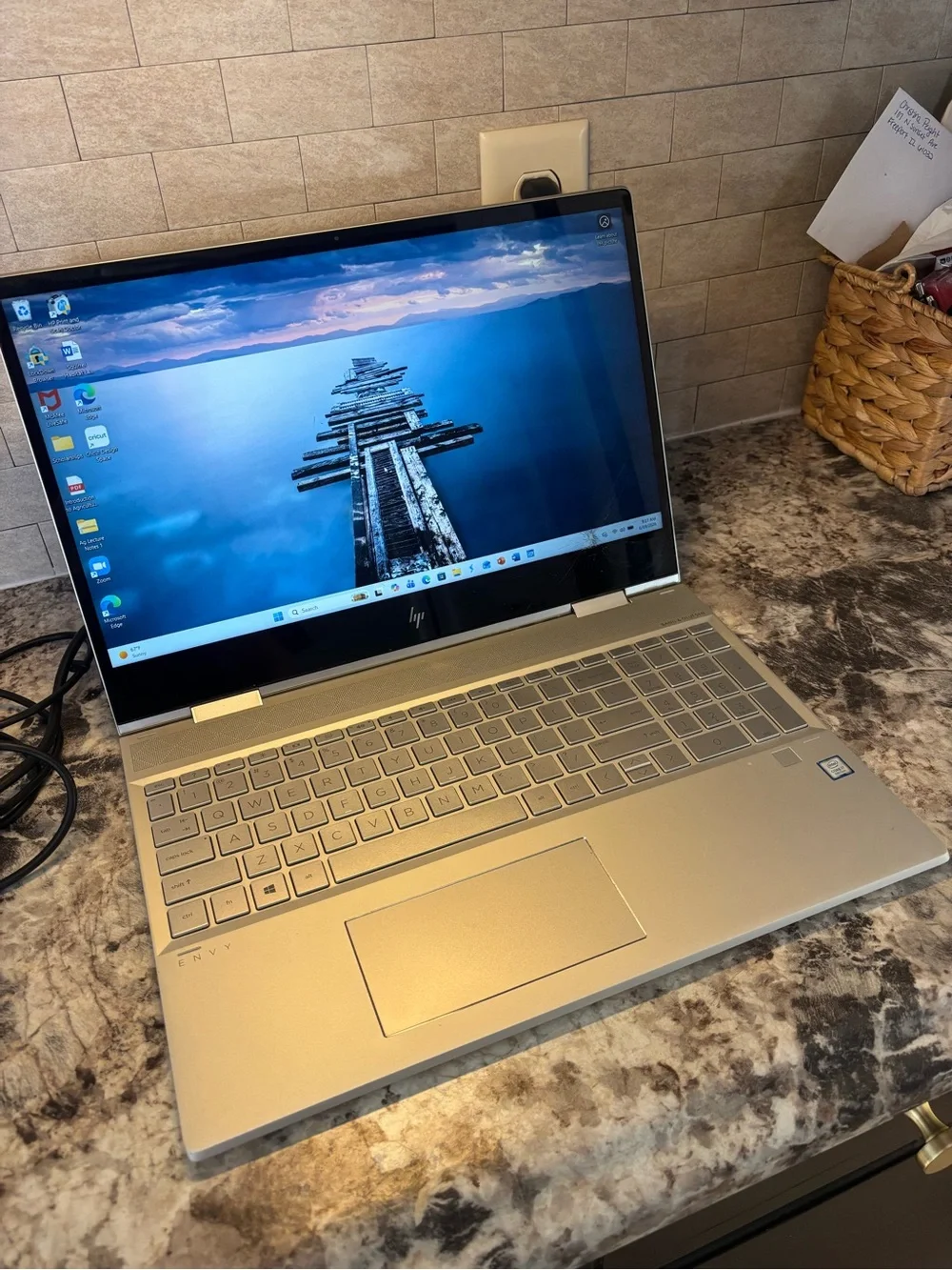 HP Silver 2-in-1 Convertible Laptop with Backlit Keyboard